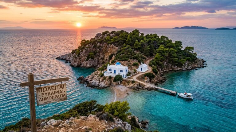 Île Grecque Privée à Vendre : 247 000 Euros au Lieu de 8 Millions