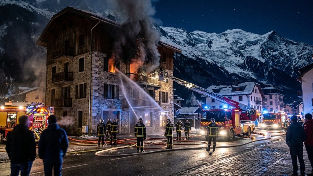 Incendie à Chamonix : Un Homme de 75 Ans Retrouvé Mort en Haute-Savoie