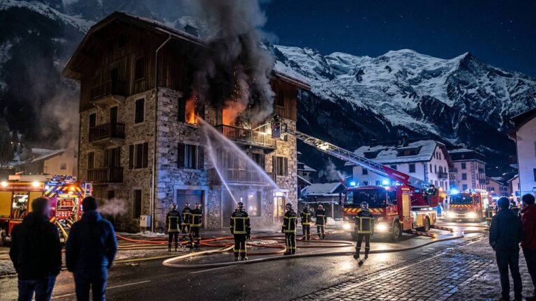 Incendie à Chamonix : Un Homme de 75 Ans Retrouvé Mort en Haute-Savoie