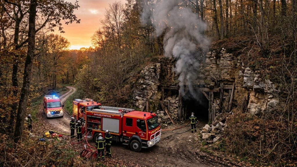 Incendie à Méry-sur-Oise : Trois Personnes Retrouvées Vivantes dans la Carrière