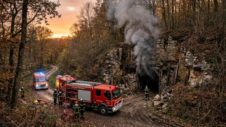 Incendie à Méry-sur-Oise : Trois Personnes Retrouvées Vivantes dans la Carrière