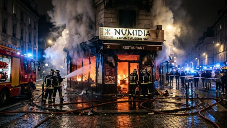 Incendie au Restaurant Numidia à Paris : Piste Criminelle Envisagée