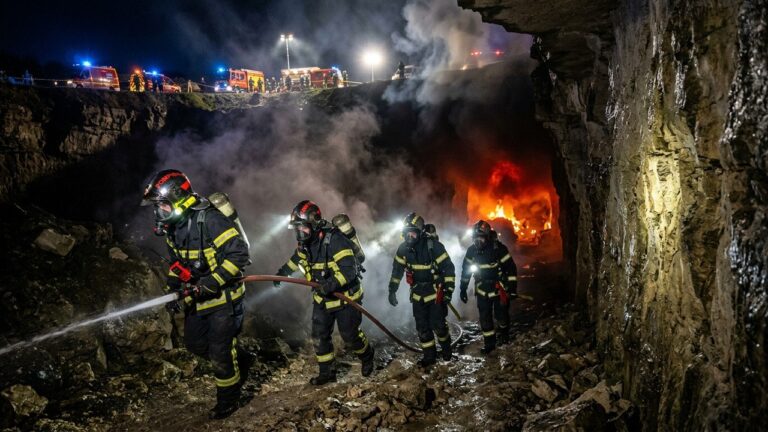 Incendie Dans la Carrière de Méry-sur-Oise : Pompiers en Alerte pour Sauvetage Souterrain