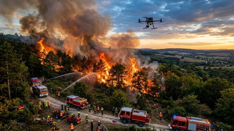 Incendie dans l&rsquo;Oise : 5 Hectares Brûlés pour le Premier Feu de Forêt de l&rsquo;Année
