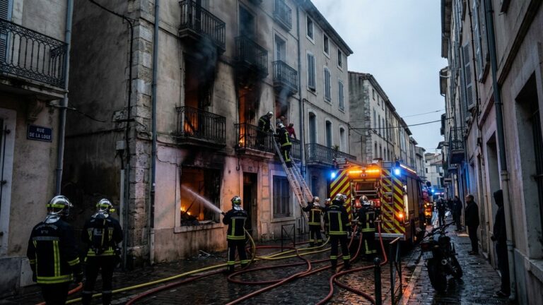 Incendie Dramatique à Sète : Deux Victimes au Rez-de-Chaussée