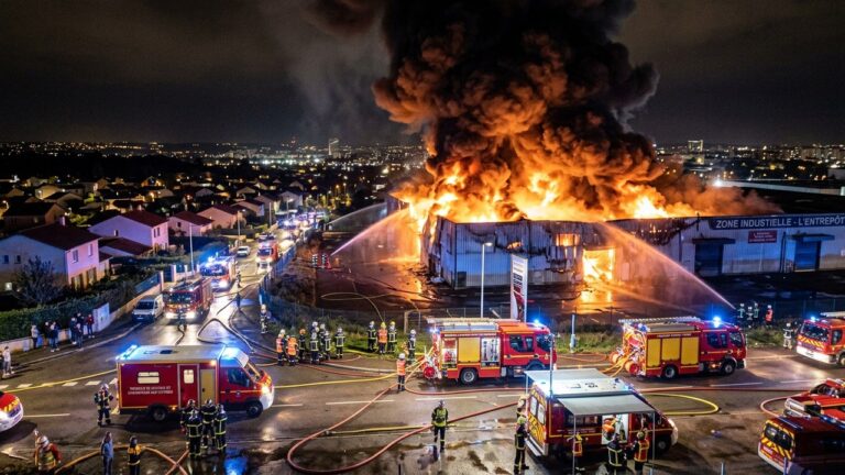Incendie Industriel aux Loges-en-Josas : Fumée Visible à des Kilomètres