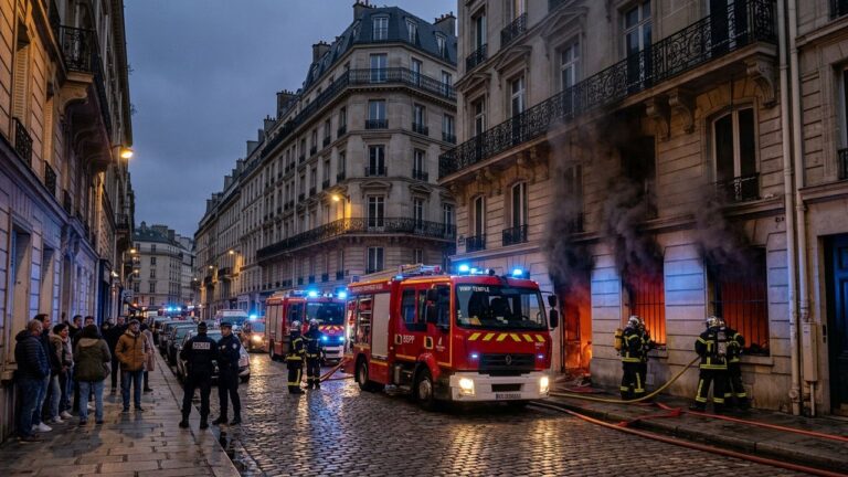 Incendie Rue du Temple à Paris : Sous-Sol en Flammes et Deux Blessés