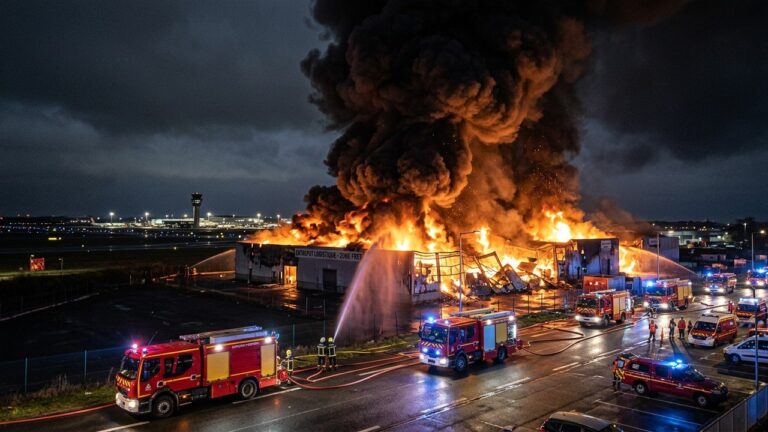 Incendie Spectaculaire Près De Roissy : Détails Et Conséquences