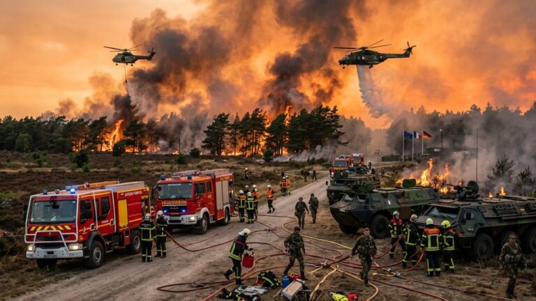 Incendies aux Pays-Bas : France et Allemagne en Renfort sur Sites Militaires