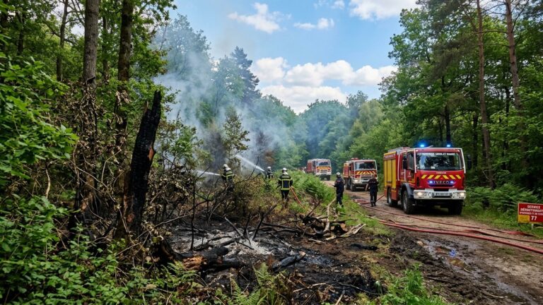Incendies Criminels Seine-et-Marne : Suspect Poursuivi et Enquête en Cours