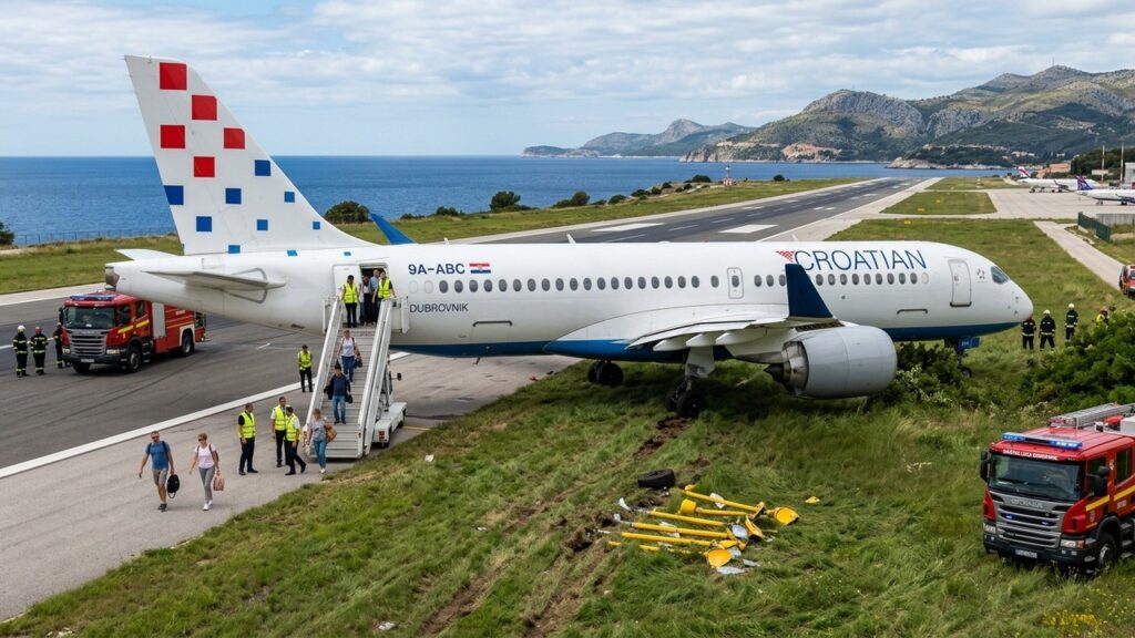 Incident à Split : Un Airbus Dévie de Piste lors d’un Décollage