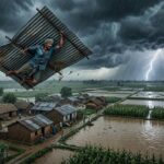Inde : Homme Projeté à 25 Métres par une Tempête Survît Miraculeusement