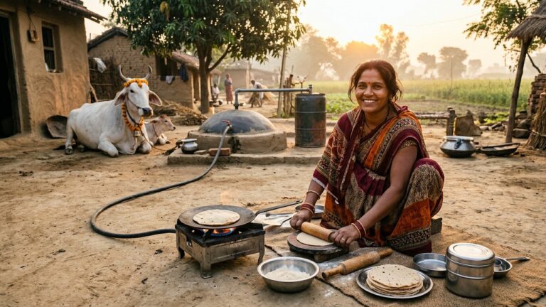 Inde : La Bouse de Vache Sacrée Devient Alternative au Gaz