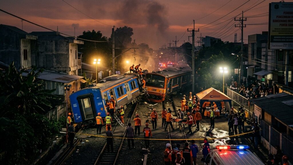 Indonésie : Collision de Trains Près de Jakarta, 14 Morts