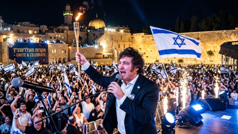 Javier Milei Chante l&rsquo;Hymne de l&rsquo;Amitié avec Israël