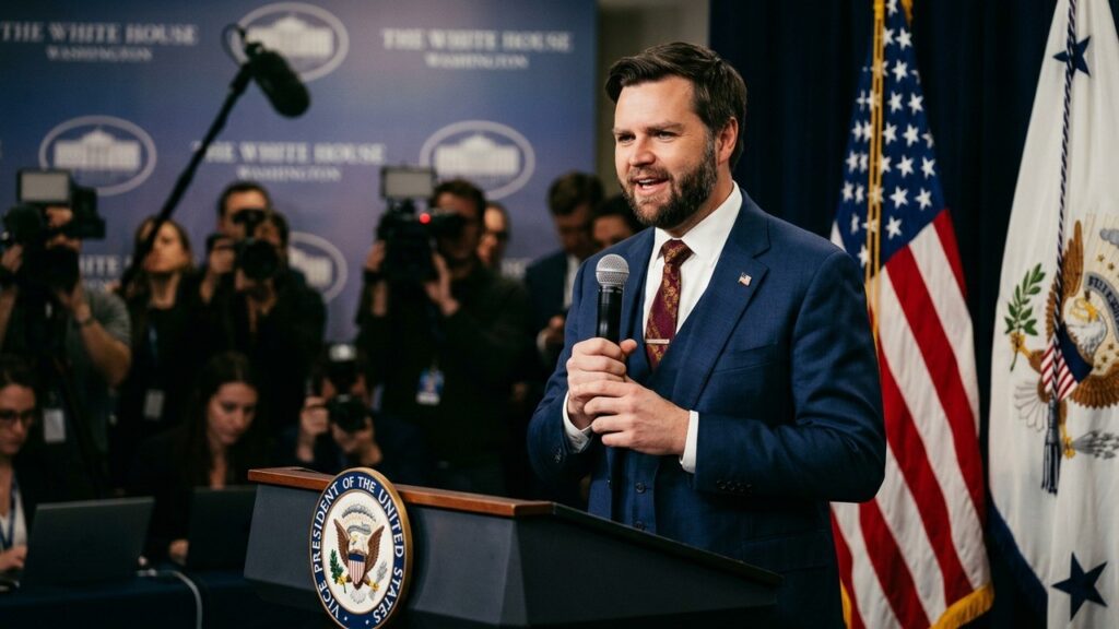 JD Vance Face à la Presse : Un Spectacle à la Trump pour 2028