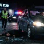 Jeune Femme Ivre Expulsée D&rsquo;Un Bar Renverse Un Homme Sur Le Parking