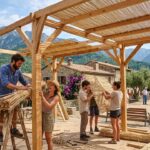 Jeunes des Pyrénées : Ils Bâtissent un Ombrage pour Revitaliser le Village