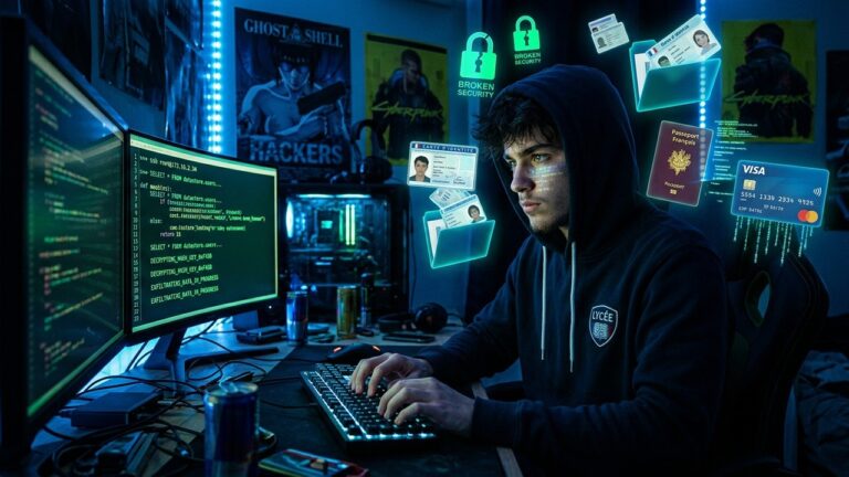 Jeunes Hackers Français : Ego Avant Argent dansGenerating the French blog article le Vol de Données