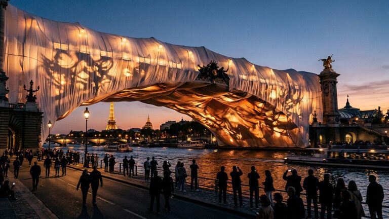 JR Transforme Le Pont Neuf En Caverne Géante À Paris