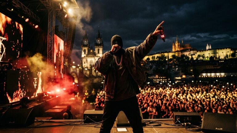 Kanye West à Prague : Le Rapper Controversé Malgré les Annulations