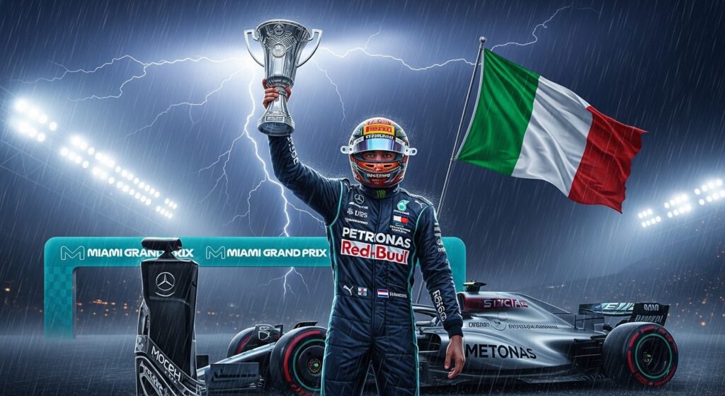 Kimi Antonelli Triomphe à Miami et S&rsquo;impose en Formule 1