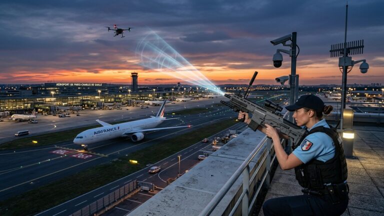 La Guerre des Aéroports contre les Drones : Brouilleurs et Géolocalisation