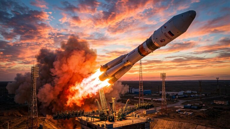 La Russie Réussit le Premier Lancement de Sa Fusée Soyouz-5