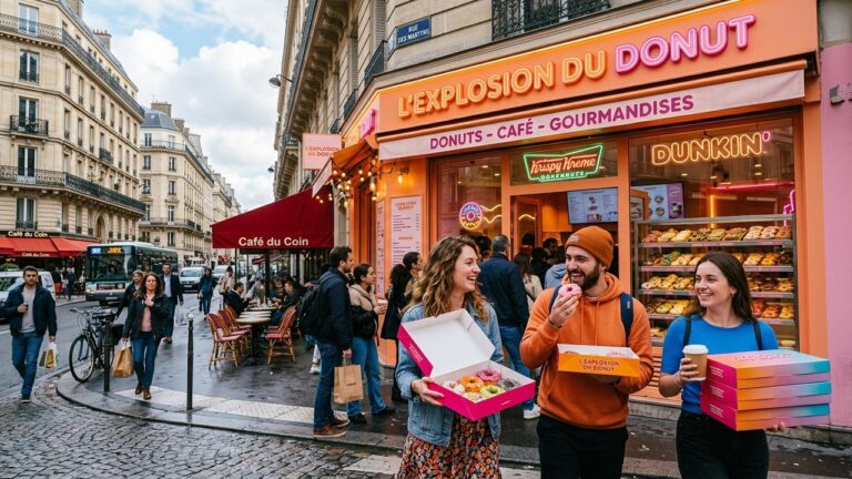 Le Donut Conquiert Paris : Boom de Krispy Kreme et Dunkin’