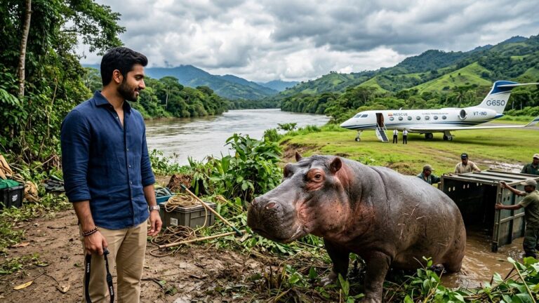 Le Fils d’un Milliardaire Indien Veut Sauver les Hippopotames de Pablo Escobar