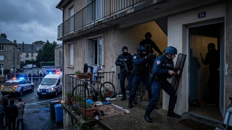 Le Mans : Homme Agresse un Policier au Couteau, Les Forces de l&rsquo;Ordre Ripostent