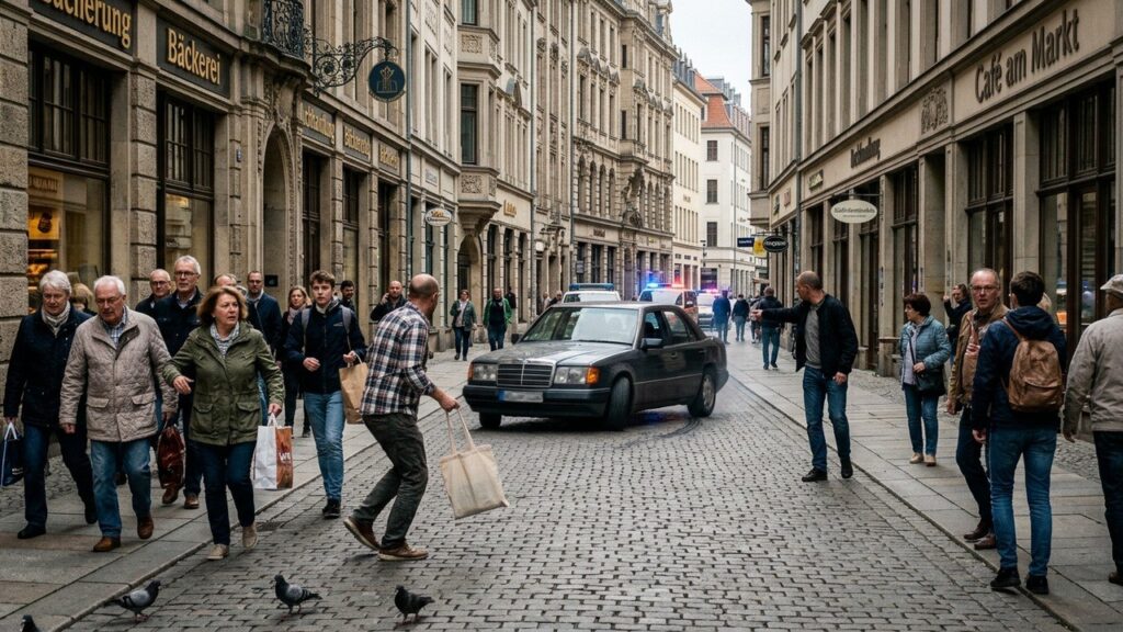 Leipzig : Drame Mortel d&rsquo;une Voiture dans une Rue Piétonne en Allemagne