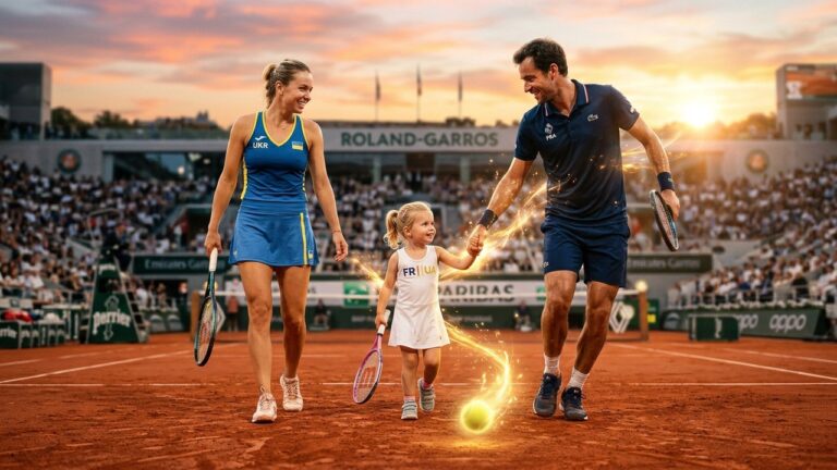 L&rsquo;Émouvante Lettre d&rsquo;Elina Svitolina à Sa Fille Avant le Dernier Roland-Garros de Monfils