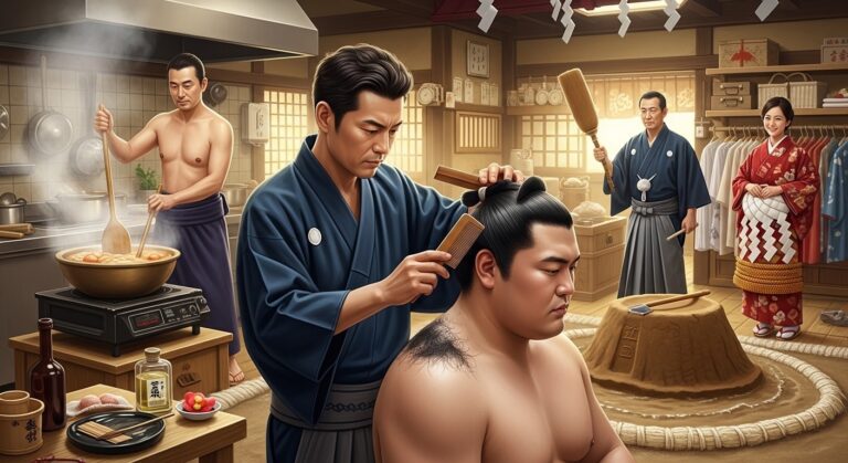 Les Métiers Oubliés Derrière les Géants du Sumo- Plan sections with H2 and H3s to expand to 3000+ words, adding sumo culture context and personal touches.