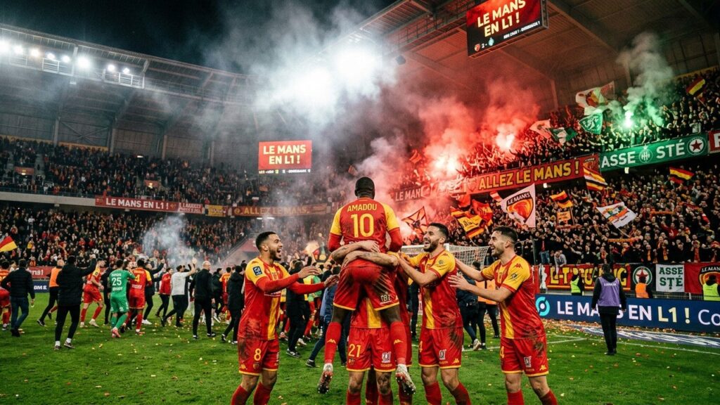 Ligue 2 : Le Mans Monte en Ligue 1, Saint-Etienne et Red Star en Playoffs