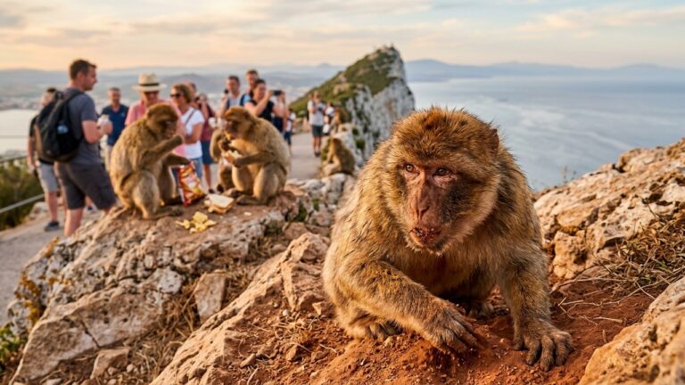 Macaques de Gibraltar : Malbouffe Touriste et Remède Naturel