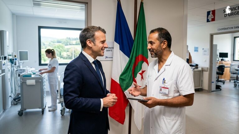 Macron Critique les Tensions avec l&rsquo;Algérie et les Défis des Médecins Étrangers