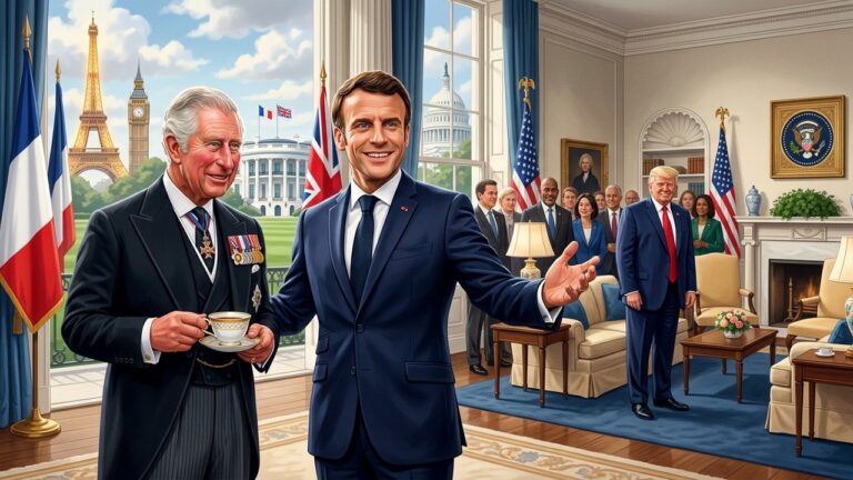 Macron Répond Avec Humour à la Boutade de Charles III sur le Français et Trump