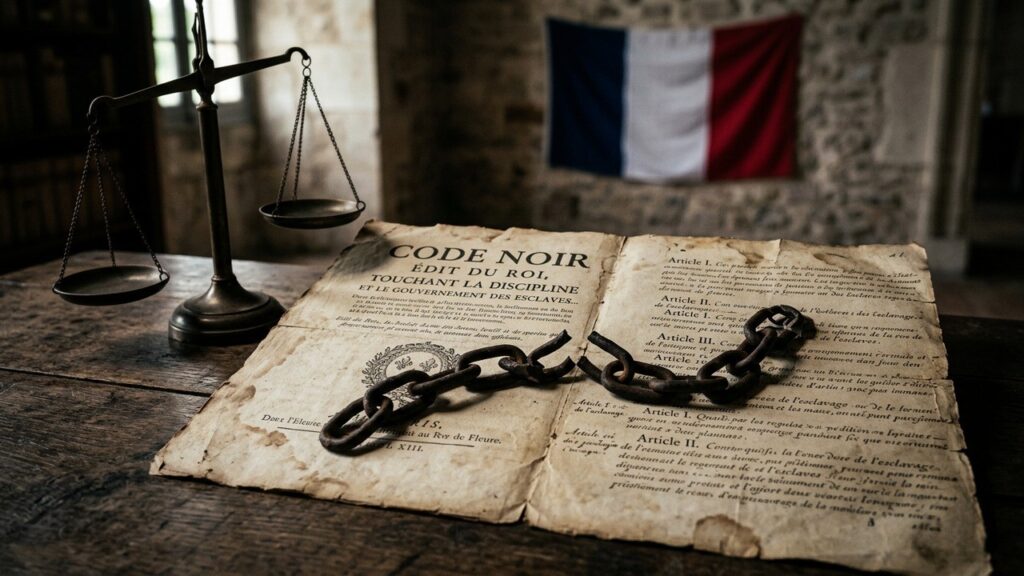 Macron Soutient l&rsquo;Abrogation du Code Noir et Relance le Débat sur les Réparations