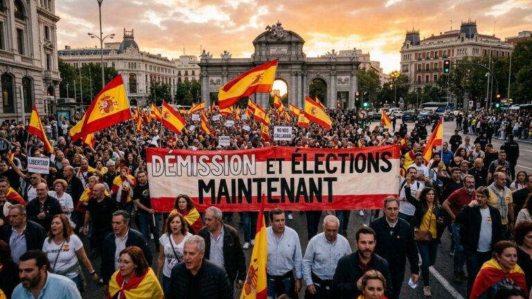 Manifestations à Madrid : le ras-le-bol contre Pedro Sánchez