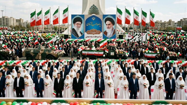 Mariages Collectifs en Iran : Couples Prêts au Sacrifice dans la Guerre