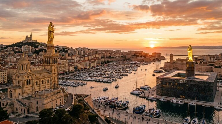 Marseille Et Sa Bonne Mère : Deux Statues Iconiques Se Font Face