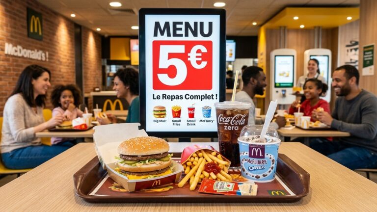 McDonald’s Baisse Ses Prix : Nouveau Menu à 5 Euros Attire les Français