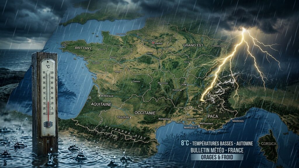 Météo France : Semaine Fraîche et Pluvieuse avec Orages au Programme