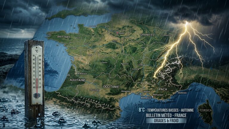 Météo France : Semaine Fraîche et Pluvieuse avec Orages au Programme