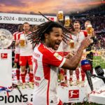 Michael Olise Évite En Vain La Douche À La Bière Après Le Sacre Du Bayern