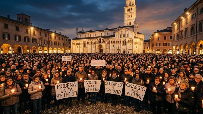 Modène : Hommage Émouvant aux Victimes Fauchées par un Automobiliste