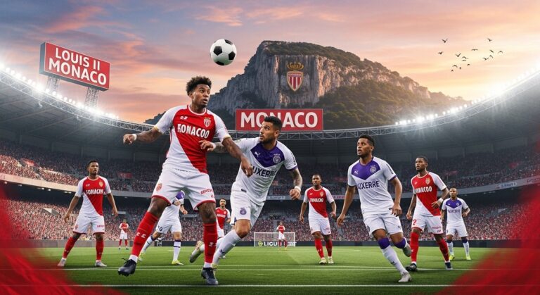 Monaco Auxerre : Heure, Chaîne TV et Enjeux du Match Ligue 1