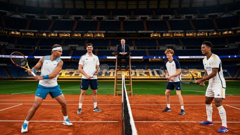 Nadal Courtois vs Sinner Bellingham : Le Bernabéu en Court de Tennis