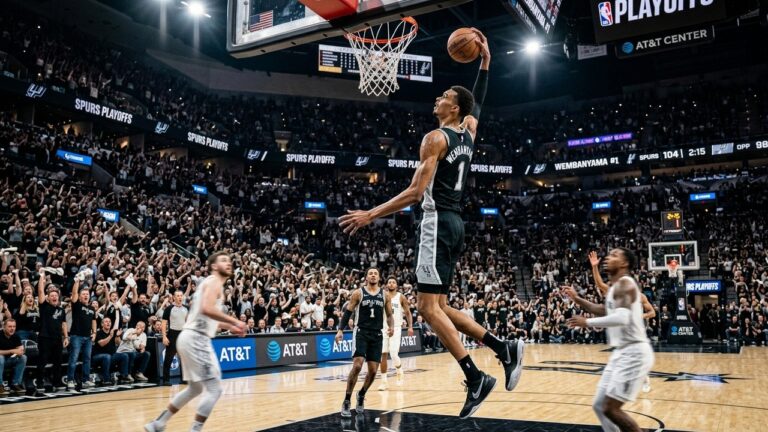 NBA Playoffs : Date et Adversaire des Demi-finales pour WGenerating NBA playoffs update for Spurs&rsquo; next matchupembanyama et les Spurs